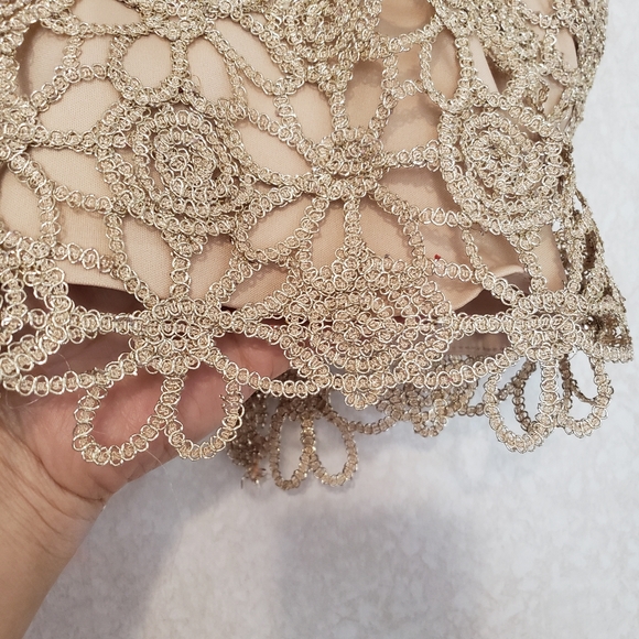 B DARLIN CROP TOP GOLD TOP...SIZE:5/6 - Picture 2 of 6